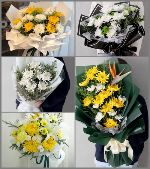 重庆梁平区双桂街道白事花束代送